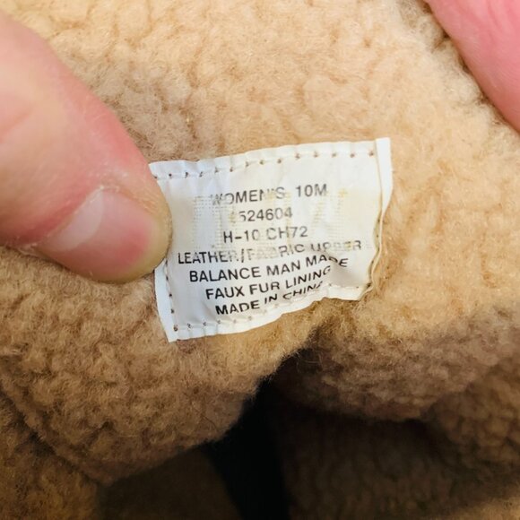 Sperry Snug Harbor Wedge Winter Boots Womens Size 10 M Brown Leather Faux Fur - Picture 10 of 16